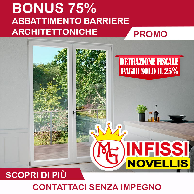 bonus infissi 75% barriere architettoniche, infissi in PVC, serramenti in alluminio